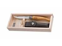 Нож Opinel Slim Olive No.10 с чехлом в подарочной коробке (2562)