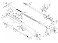 Газовая пружина на винтовку MP-512/514 усиленная на схеме