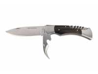 Нож складной Ножемир дерево, зеркальная полировка, консервный нож, штопор (С-154)