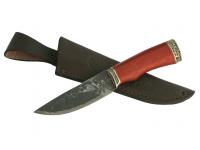 Нож Сокол, кован, ст 9 ХС, литье, рукоять из ценных пород дерева