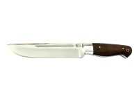 Нож Оборотень кованый сталь Х12 МФ цельнометаллический, дюраль, орех плашка