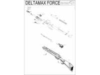 Пневматическая винтовка Gamo Deltamax Force Whisper 3J 4,5 мм (переломка, пластик) - взрыв-схема