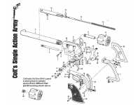взрыв схема к пневматическому пистолету Umarex Colt SAA .45-5,5 blue finish пулевой