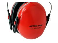 Наушники Arton металлическое изголовье, красные, супер лёгкие 23 дБ увеличенный вид 1