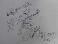 Травматический револьвер Гроза Р-04С 9 мм Р.А. - взрыв-схема