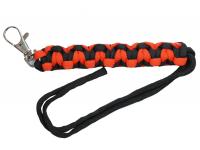 Темляк с карабином Geoline Survival red&black (GSV-CL-5) вид сбоку