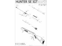 Пневматическая винтовка Gamo Hunter SE IGT 4,5 мм -взрыв-схема