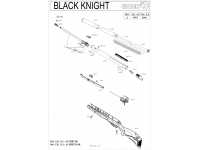 Пневматическая винтовка Gamo Black Knight F 4,5 мм - взрыв-схема