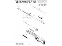 Пневматическая винтовка Gamo Elite Whisper IGT 4,5 мм - взрыв-схема