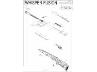 Пневматическая винтовка Gamo Whisper Fusion F 4,5 мм - взрыв-схема