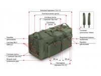 Тактический баул-рюкзак СН-2 для военных и охотников (75 л) вид №5