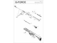 Пневматическая винтовка Gamo G-Force Tac 4,5 мм - взрыв-схема