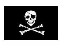 Байкерский флаг Пират 90х135 см - вид №1