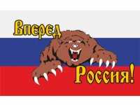 Флаг Вперед Россия автомобильный № 04 30х40 см - вид №1