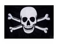 Флаг Пиратский с костями № 222 40х60 см