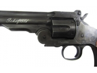 гравировка на пневматическом револьвере ASG Schofield-6 aging black