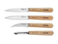 Набор ножей Opinel серии Les Essentiels №112/113/114/115 (4 шт., нерж. сталь, рукоять - бук)