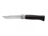 Нож Opinel серии Tradition Luxury №08 (клинок 8,5 см, нержавеющая сталь, зеркальная полировка, рукоять - эбеновая)
