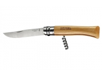 Нож Opinel серии Specialists Foodies №10 (со штопором, клинок 10 см., нерж. сталь, рукоять - бук)