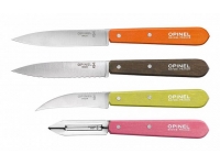 Набор ножей Opinel серии Les Essentiels №112/113/114/115 (4 шт., нерж. сталь, рукоять - бук, 4 цвета)
