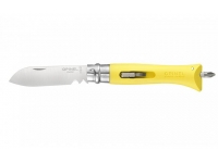 Нож Opinel серии Specialists DIY №09 (клинок 8 см., нерж. сталь, пластик, цвет - желтый, сменные биты)