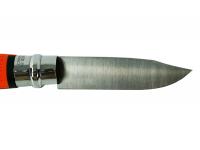 Нож Opinel серии Specialists EXPLORE №12 (клинок 10 см., нерж.сталь, пластик, свисток, огниво, стропорез, оранж./серый) лезвие