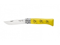 Нож Opinel серии Tradition TourDeFrance №08 (клинок 8,5 см, нерж.сталь, граб, желтый, велосипедист, картон.коробка)