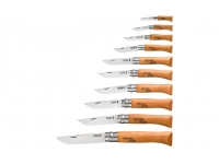 Набор ножей Opinel серии Tradition №02-12 (10 шт., углер. сталь, рукоять - бук, + деревянный футляр) - вид №1