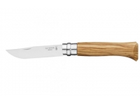 Нож Opinel серии Tradition Luxury №08 (клинок 8,5 см., нержавеющая сталь, рукоять - олива, картон.коробка)