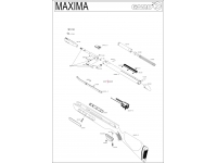 Пневматическая винтовка Gamo Maxima 6,35 мм (переломка, дерево) - взрыв-схема