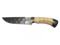 Нож Алтай (сталь дамаск, полный камень, рукоять береста, Стандарт)