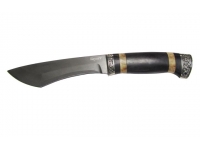 Нож Каратель (сталь булат, рукоять черный граб-кап, мельхиор, Стандарт)