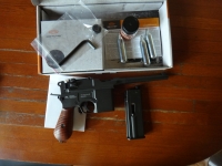 Пистолет пневматический M712 Gletcher c блоубэк Маузер