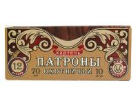 Патрон 12x70 картечь 6,2 29 гр СКМ (в пачке 10 штук, цена 1 патрона) упаковка