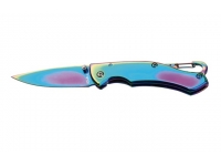 Нож Tekut Fairy серии Fashion, лезвие 74 мм (рукоять - нержавеющая сталь, цвет - спектр)(LK5035A)