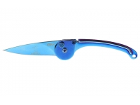 Нож Tekut Pecker C серии Fashion, лезвие 65 мм (рукоять - нержавеющая сталь, цвет - синий)