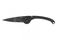 Нож Tekut Pecker B серии Fashion, лезвие 65 мм (рукоять - нержавеющая сталь, цвет - чёрный)