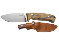 Нож LionSteel серии Hunting (лезвие 90 мм фиксированное, рукоять-оливковое дерево)