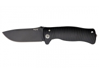 Нож LionSteel серии SR Aluminum (лезвие 78 мм чёрное, рукоять - анодированный алюминий, чёрная)
