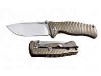 Нож LionSteel серии SR2 mini лезвие 78 мм (рукоять - титан, цвет бронзовый)