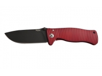 Нож LionSteel серии SR-1 Aluminium (лезвие 94 мм черное, рукоять - красная)