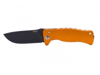 Нож LionSteel серии SR-1 Aluminium (лезвие 94 мм черное, рукоять - оранжевая)