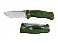 Нож LionSteel серии SR-1 Aluminium (лезвие 94 мм, рукоять - зеленая)