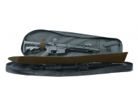Чехол-рюкзак Leapers UTG 86 см на одно плечо, серый металлик/черный раскрытый
