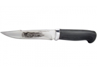 Нож Ножемир Н-184М(SWF) Череп с огненным шлейфом (эластрон, полировка, чехол, пластик, гравировка)