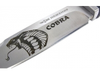 Нож Ножемир Н-186S(Cobra) Кобра (эластрон, сатин, чехол, пластик, гравировка) - вид №1