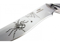 Нож Ножемир Н-221 Spider Паук (черн дерево, зерк полировка, гравировка) - вид №1