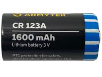 Батарейка литиевая Armytek CR123A 1600мАч вид сбоку