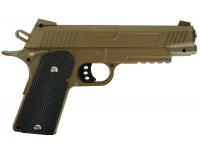 Пистолет Galaxy G.38D (песочный) пружинный 6 мм вид сбоку