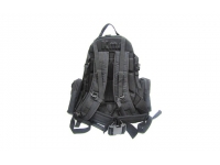 Рюкзак с тремя сумками (черный) вид сзади